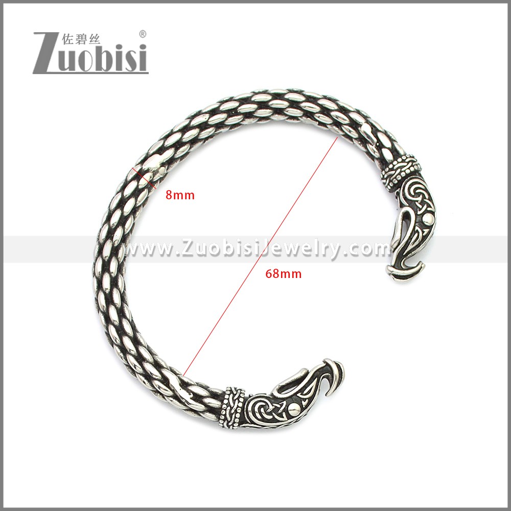 Stainless Steel Viking Arm Ring b009968SH Zuobisi Jewelry