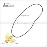 Rubber Necklace W Stainless Steel Clasp n003178HG2