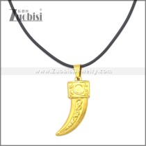 Rubber Necklace W Stainless Steel Clasp n003175HG2
