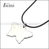 Rubber Necklace W Stainless Steel Clasp n003183HS
