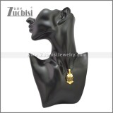 Rubber Necklace W Stainless Steel Clasp n003191HG
