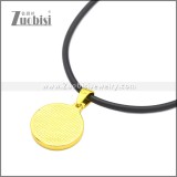Rubber Necklace W Stainless Steel Clasp n003186HG