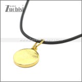 Rubber Necklace W Stainless Steel Clasp n003197HG