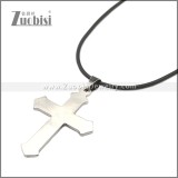 Rubber Necklace W Stainless Steel Clasp n003179HS1