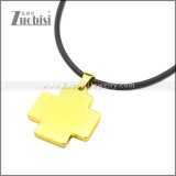 Rubber Necklace W Stainless Steel Clasp n003185HG