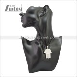 Rubber Necklace W Stainless Steel Clasp n003176HS1