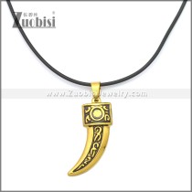 Rubber Necklace W Stainless Steel Clasp n003175HG1
