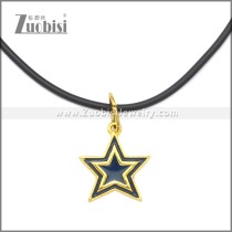 Rubber Necklace W Stainless Steel Clasp n003196HG