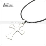 Rubber Necklace W Stainless Steel Clasp n003182HS