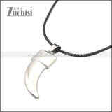 Rubber Necklace W Stainless Steel Clasp n003175HS1