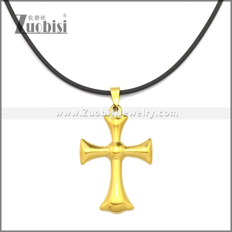 Rubber Necklace W Stainless Steel Clasp n003182HG
