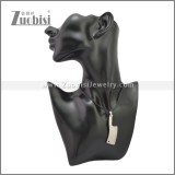 Rubber Necklace W Stainless Steel Clasp n003189HS