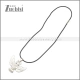Rubber Necklace W Stainless Steel Clasp n003178HS1