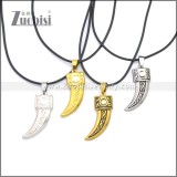 Rubber Necklace W Stainless Steel Clasp n003175HS2