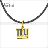 Rubber Necklace W Stainless Steel Clasp n003194HG