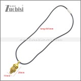 Rubber Necklace W Stainless Steel Clasp n003187HG