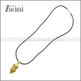 Rubber Necklace W Stainless Steel Clasp n003187HG