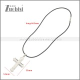 Rubber Necklace W Stainless Steel Clasp n003179HS2