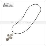 Rubber Necklace W Stainless Steel Clasp n003188HS