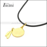 Rubber Necklace W Stainless Steel Clasp n003195HG