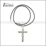 Rubber Necklace W Stainless Steel Clasp n003181HA