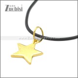Rubber Necklace W Stainless Steel Clasp n003196HG