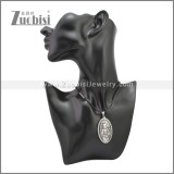 Rubber Necklace W Stainless Steel Clasp n003174HS2