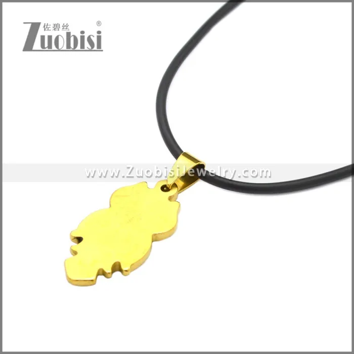 Rubber Necklace W Stainless Steel Clasp n003187HG
