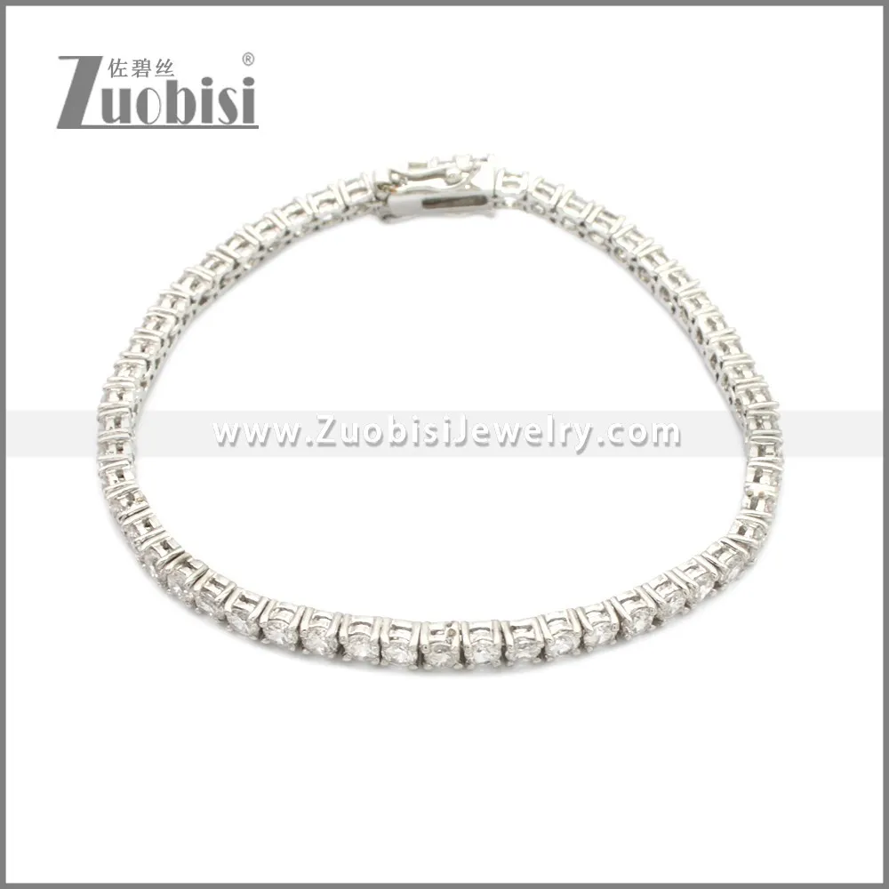 Stainless Steel Tennis Bracelet b010050S