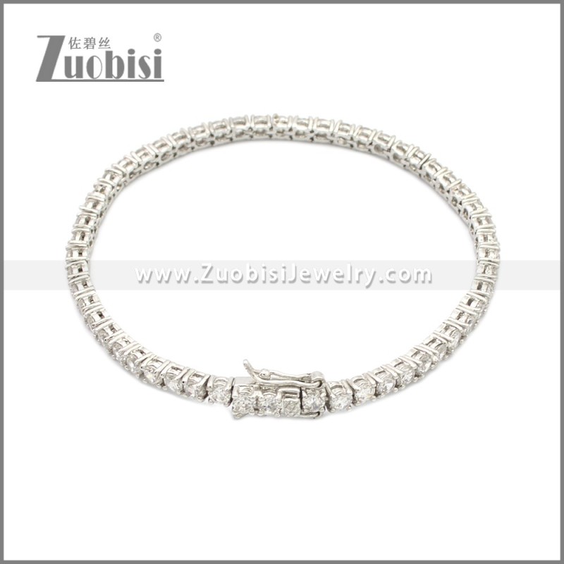 Stainless Steel Tennis Bracelet b010050S