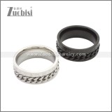 Stainless Steel Spinner Ring Gift for Women Size 7-13 r008750S