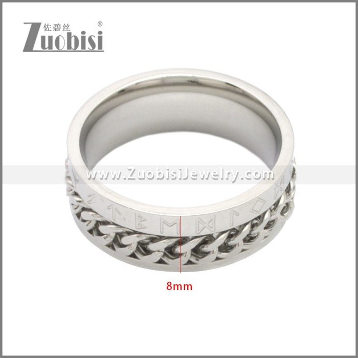 Stainless Steel Spinner Ring Gift for Women Size 7-13 r008750S