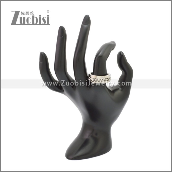 Stainless Steel Spinner Ring Gift for Women Size 7-13 r008750S
