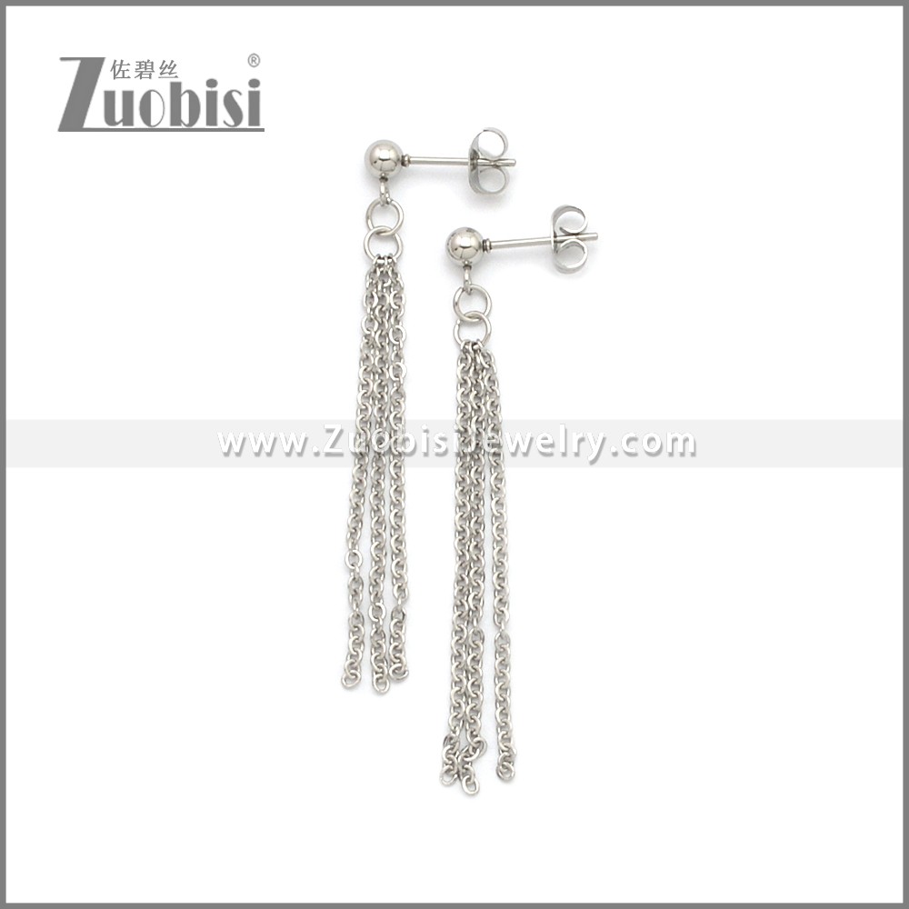 Stainless Steel Earring e002185S Zuobisi Jewelry