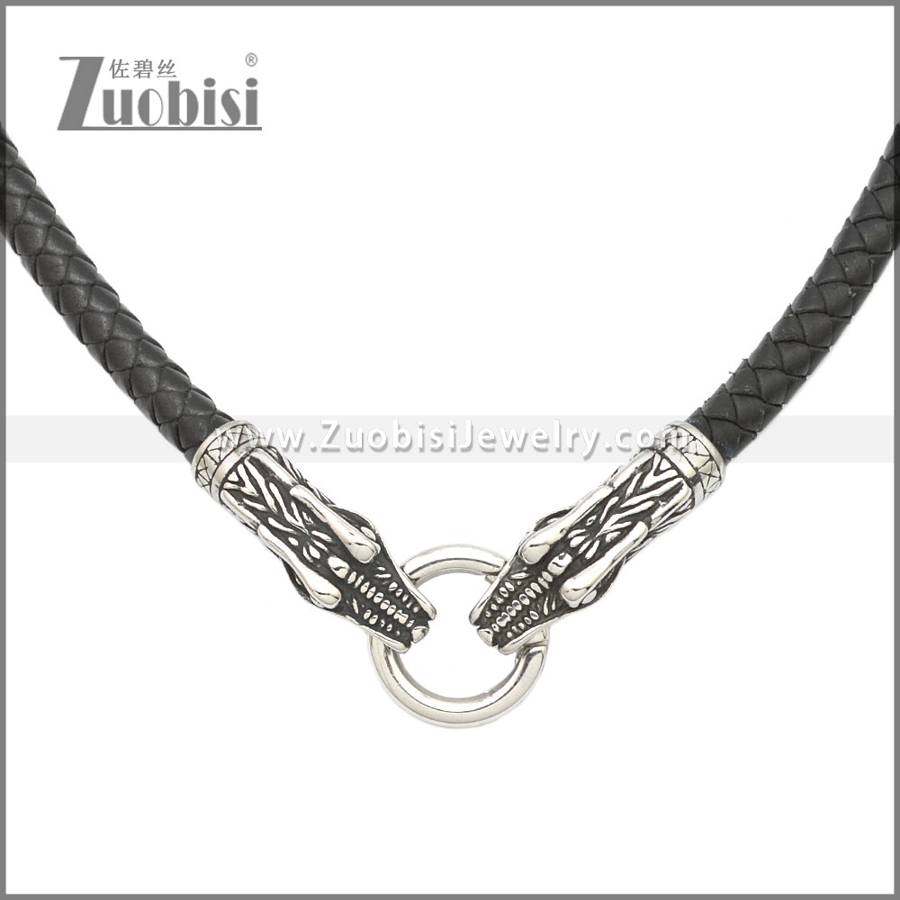 Stainless Steel Necklace n003200H Zuobisi Jewelry