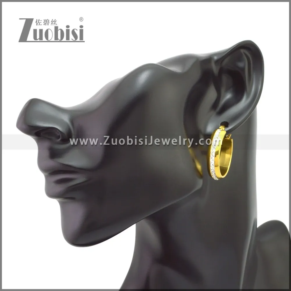 Gold Plated Stainless Steel Hoop Earring