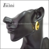 Gold Plated Stainless Steel Hoop Earring e002212G