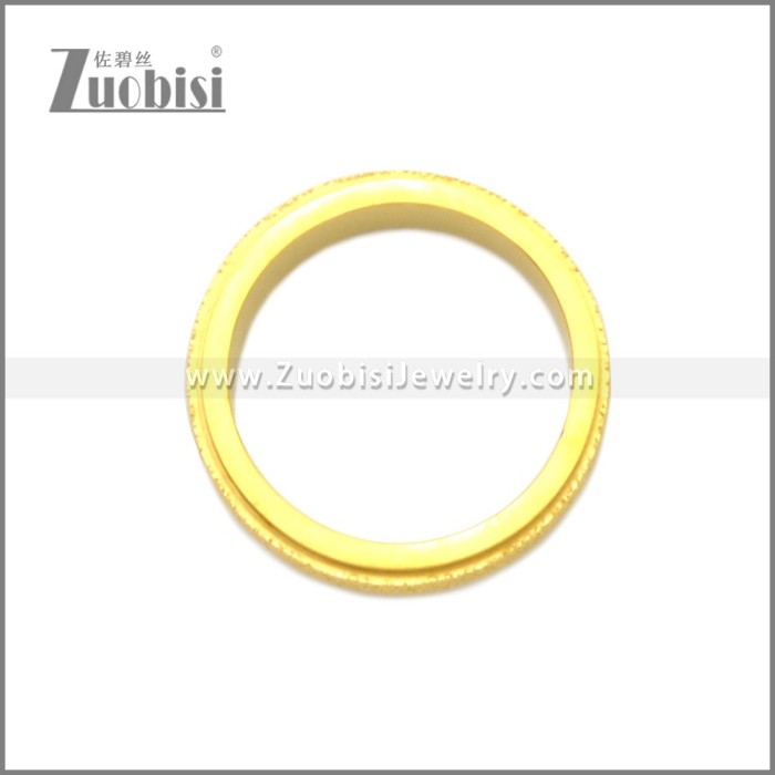 Golden Stainless Steel Rotatable Ring r008843G