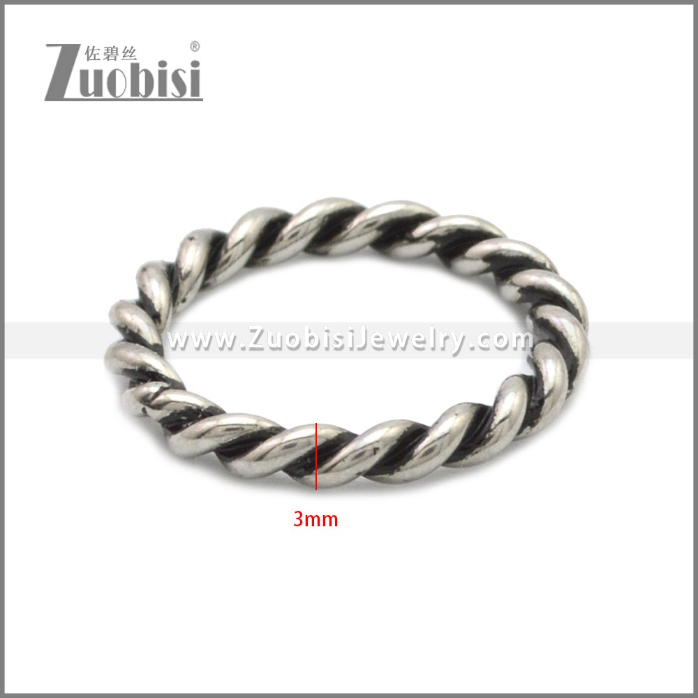 Stainless Steel Rings r008855SH Zuobisi Jewelry