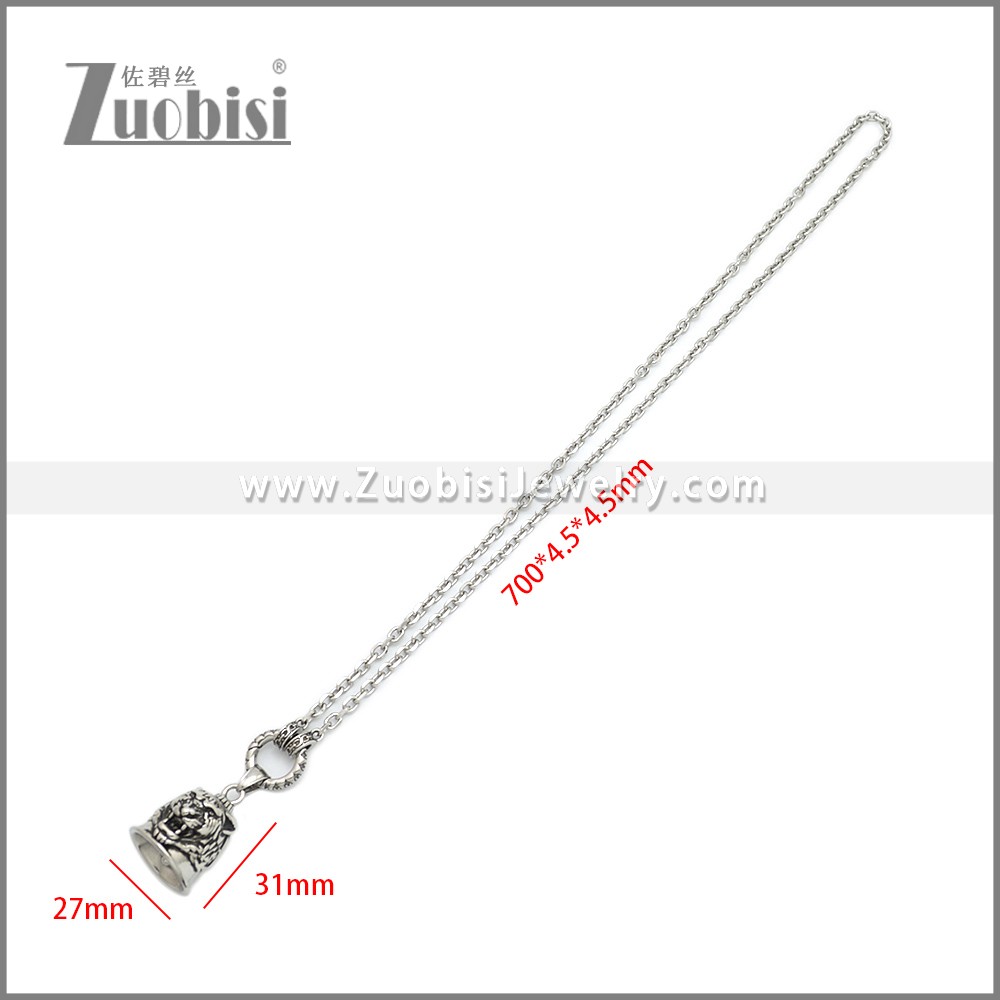 Stainless Steel Necklaces n003232S Zuobisi Jewelry