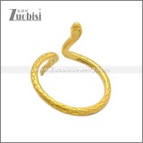 Gold Plating Stainless Steel Snake Ring r008911G