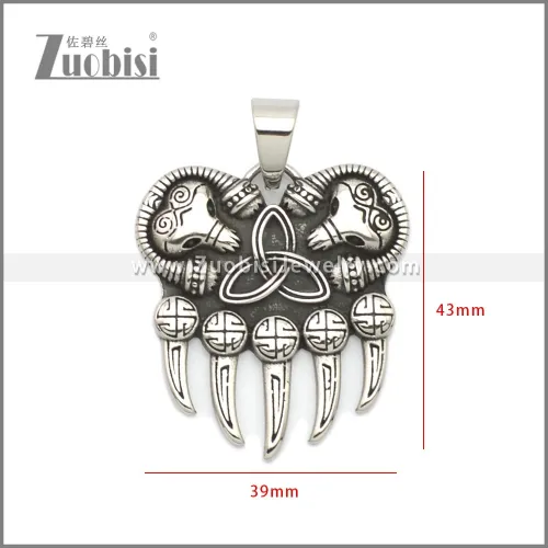 Stainless Steel Pendant p011122SH
