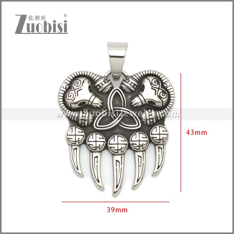 Stainless Steel Pendant p011122SH