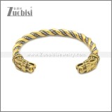 Gold Plated Dragon Viking Arm Ring Stainless Steel b010119SG1
