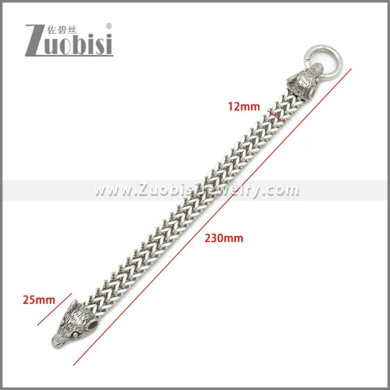Stainless Steel Rat Bracelet b010131S