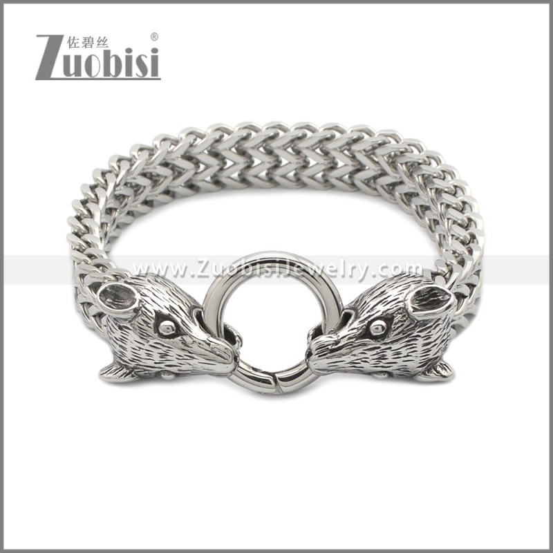 Stainless Steel Rat Bracelet b010131S