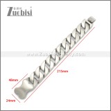 Stainless Steel Bracelet b010120S2