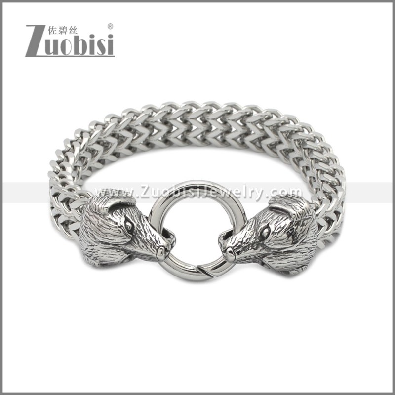 Stainless Steel Dog Bracelet b010140S