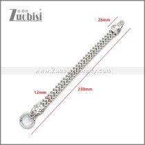 Stainless Steel Snake Bracelet b010135S