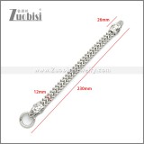 Stainless Steel Snake Bracelet b010135S